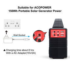 AC Charge Adapter for 150wh Solar Generaor